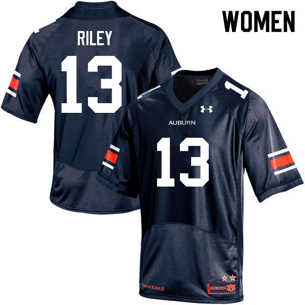 Women #13 Cam Riley Auburn Tigers College Football Jerseys Sale-Navy
